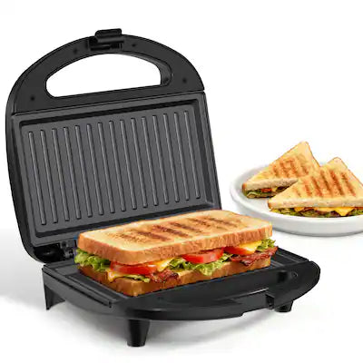 OSTBA - Sandwich Maker Panini Press, 2 Slice Grilled Cheese Maker with Non-stick Grill Plates, Indicator Lights