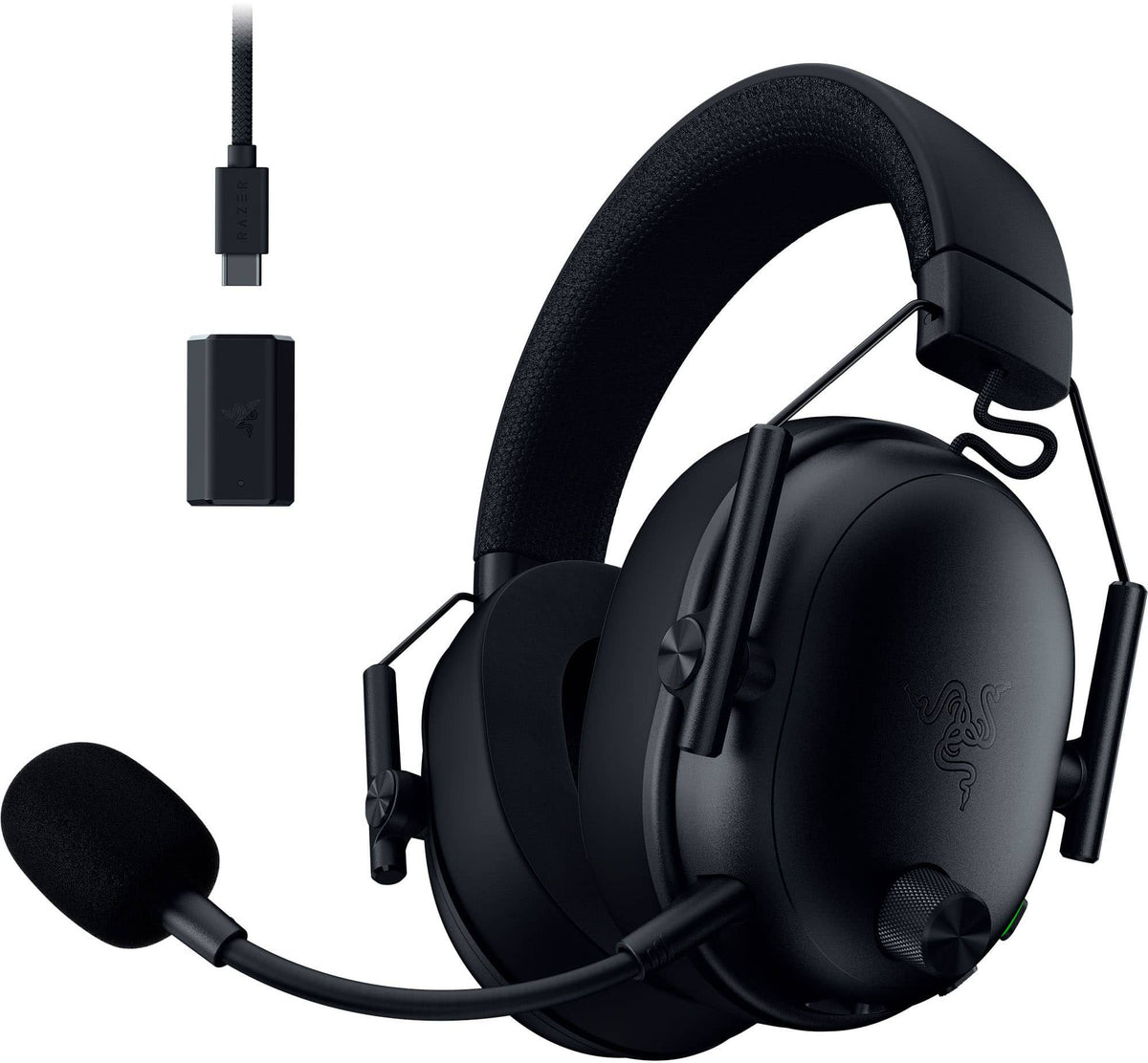 Razer - BlackShark V3 Wireless Over-the-Ear Gaming Headset for PC, Mac, Playstation, Nintendo Switch, Smartphone - Black
