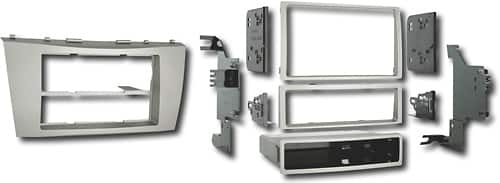 Angle. Metra - Dash Kit for Select 2007-2011 Toyota Camry DIN DDIN - Silver.
