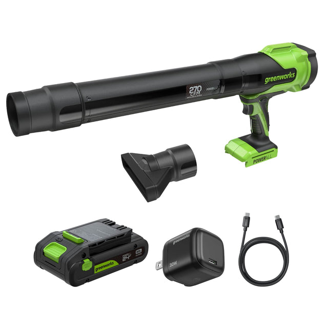 270 CFM - Greenworks Powerall  
Greenworks 30W