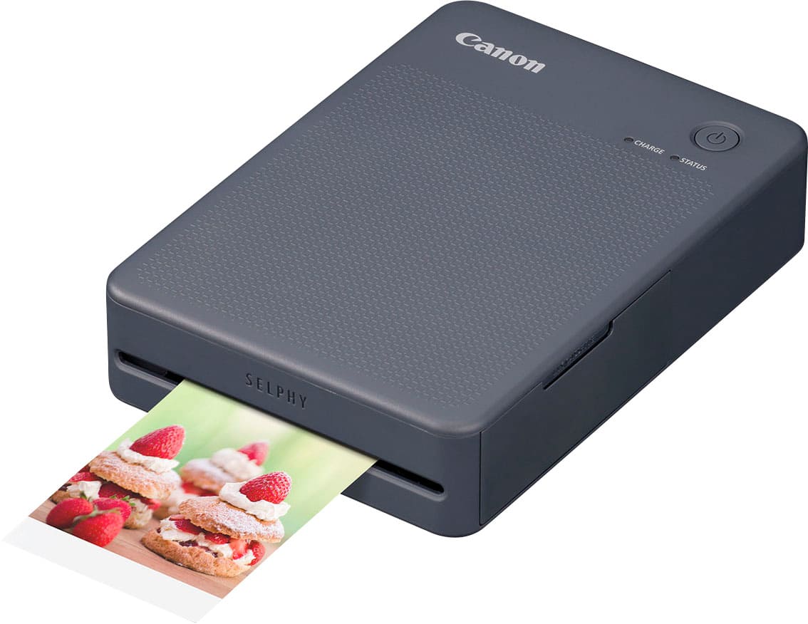 Canon - SELPHY QX20 Wireless Compact Photo Printer - Dark Gray