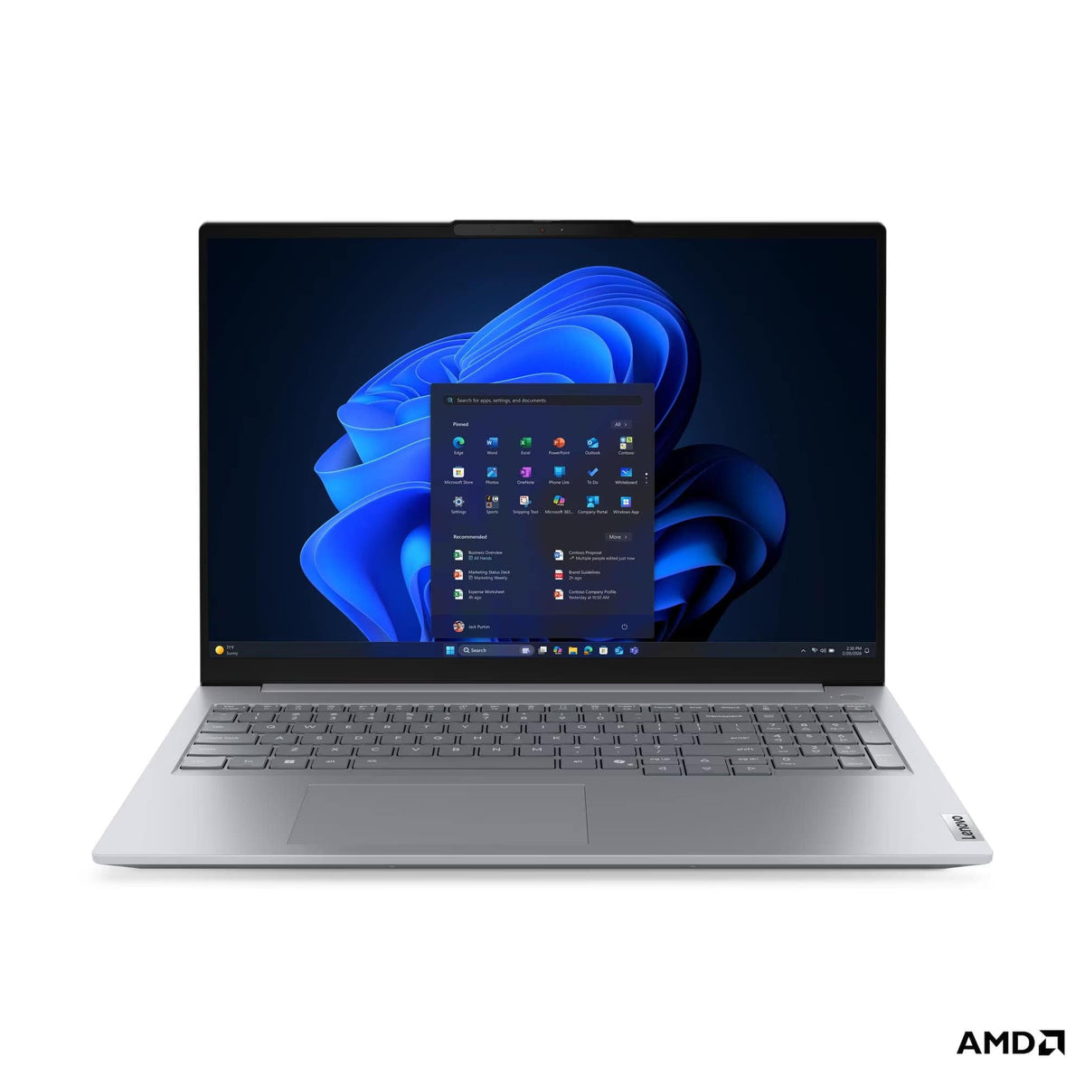 Lenovo - ThinkBook 16 G9 AI PC 16" Laptop - Latest Model - AMD Ryzen 7 250 with 16GB Memory - 512GB SSD - Arctic Grey