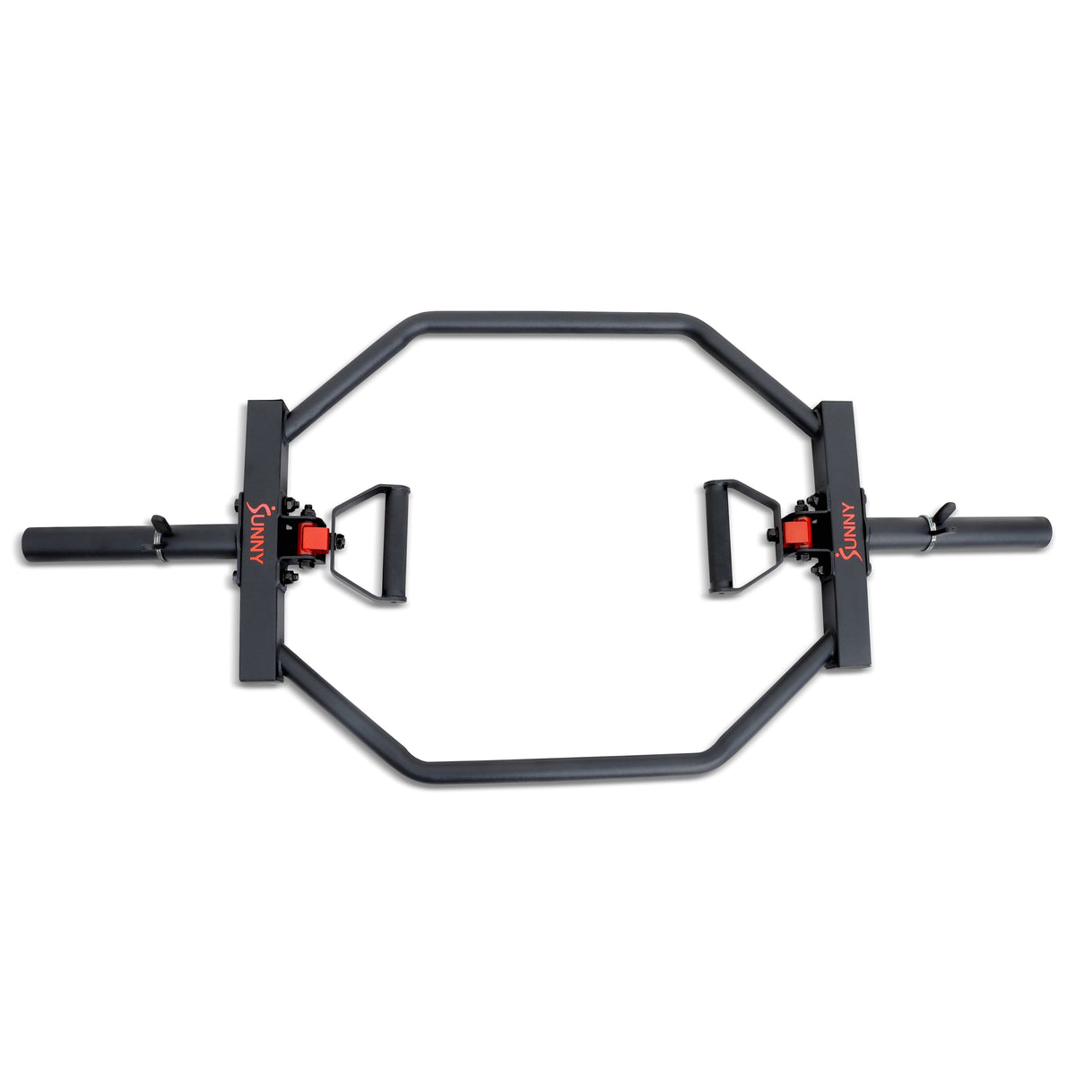 Sunny Health & Fitness - Strength Training Olympic Hex Bar With Swivel Handle - Black