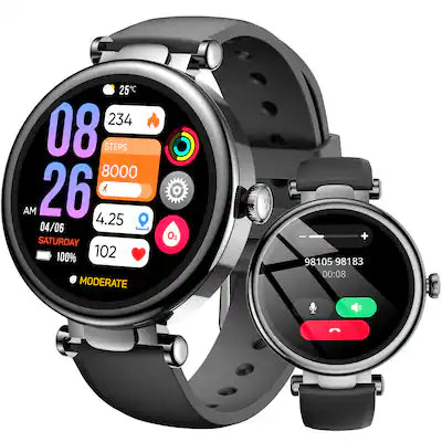 TOZO - Smartwatch for Men Women,AMOLED Screen,10-Day Battery,100+ Sport Mode,Health Tracker,Calls/Text,Waterproof,iOS/Android
