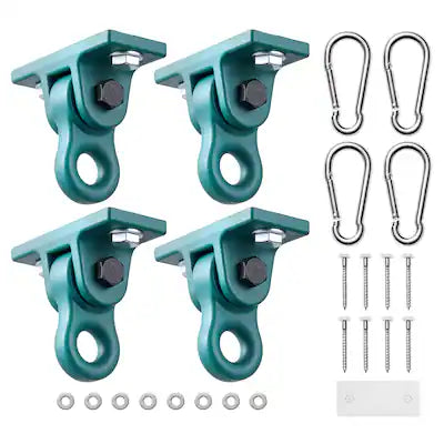 VEVOR - Swing Hangers, 4 Pack Heavy Duty Swing Brackets, 5000 lbs Capacity, Screws Bolts Included, Smooth Dual Bearing