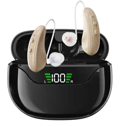 Eara - Connect RIC Rechargeable OTC Hearing Aids, 12-Hour Battery