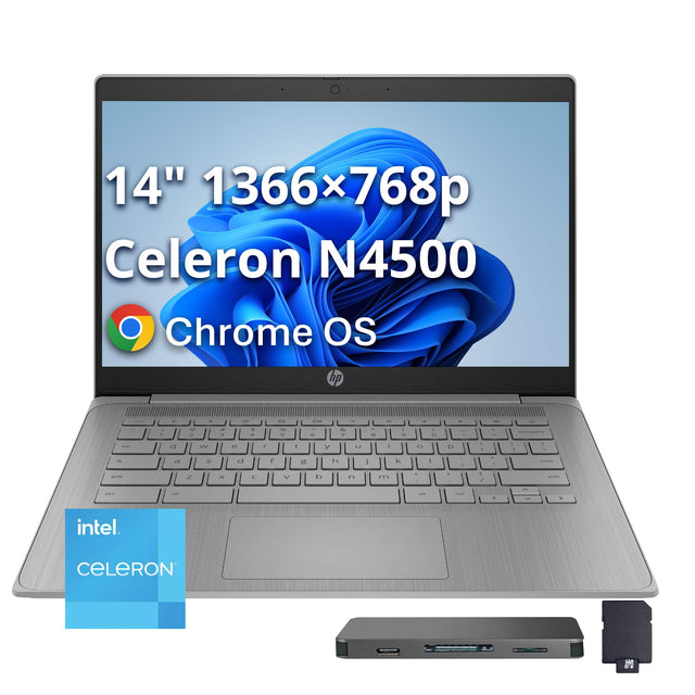 14" 1366x768p Celeron N4500 Chrome OS

Intel Celeron