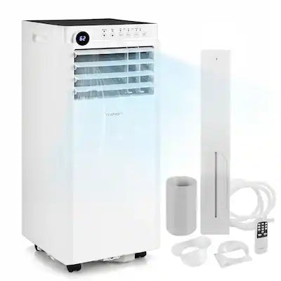 Costway - 8000 BTU Portable Air Conditioner, 4-in-1 Portable AC Unit with Dehumidifier, Fan