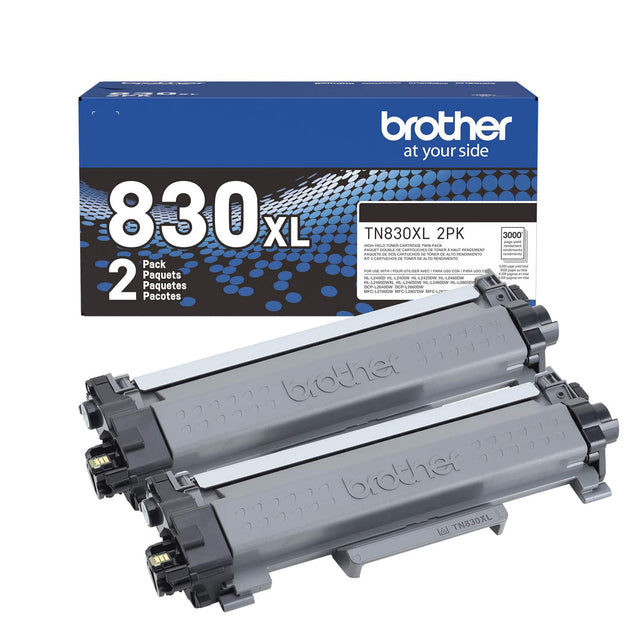 U brother at your side 830 XL OVED TN830XL - Fem PO 2PK - 3000 - - CAON Co -4 CACOON - FOE .  PERCHARCN - AT - adia aoe - - a - - - - a aiee - - - - - - Pack - -  iw d V : - - Com -  d - - - i - 2 Paquets HCIOO - addda - Cadoa - mde - - ML2MIOWA WOmsA - W - LIL Paquetes F WOOK  -oc   -  - Pacotes brother brother  TN830XL