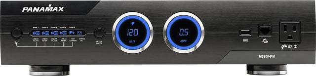 Front. Panamax - 11-Outlet Power Conditioner/Surge Protector - Black.