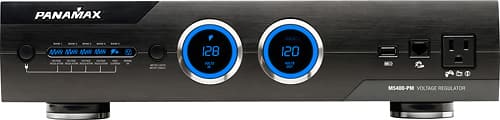 Front. Panamax - 11-Outlet Power Conditioner/Surge Protector - Black.