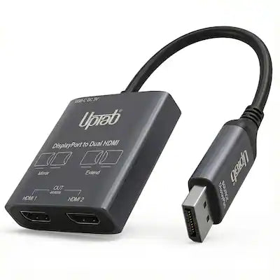 UPTab - DisplayPort to Dual HDMI 4K 60Hz MST Adapter