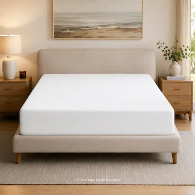Anysun - 12-Inch Queen Size Hybrid Mattress – Medium Firm, Breathable Cooling, Individually Pocketed Coils, CertiPUR-US Certified