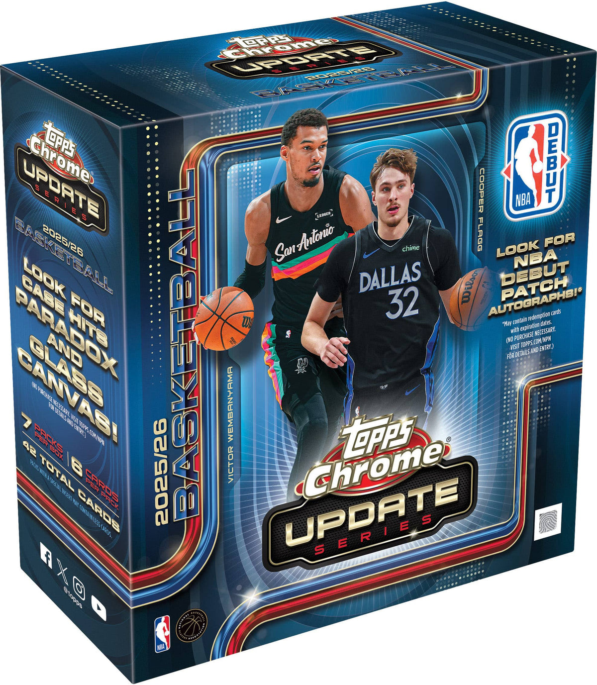 2025-2026 Topps Chrome Update Series Basketball Mega Box