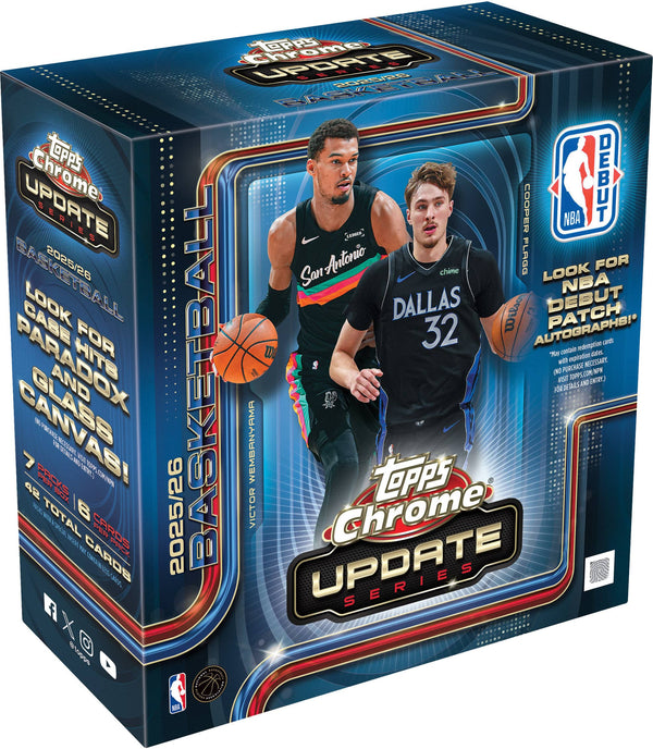 2025-2026 Topps Chrome Update Series Basketball Mega Box