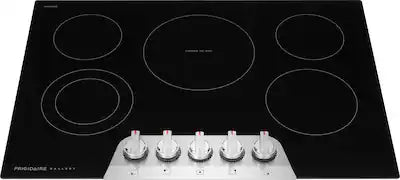 Frigidaire - Gallery 30 In. Wide 5 Elements Built-In Electric Cooktop with EvenTemp and 2-in-1 Dual Element