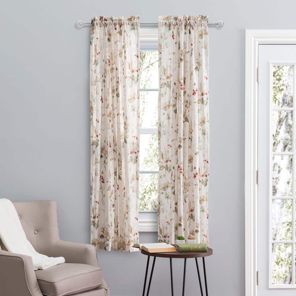 Ellis Curtain - Sophia Rod Pocket Tailored Panel - 48x84" - Multi