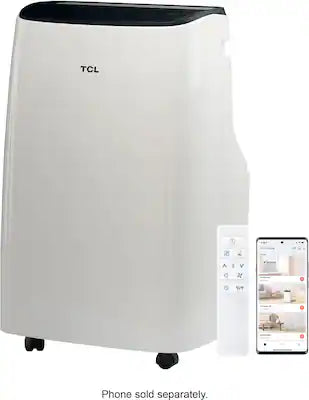 TCL - 300 Sq. Ft. 7,000 BTU 3-in-1 Smart Portable Air Conditioner