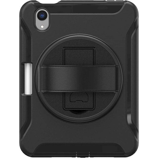 Front. SaharaCase - Protection Hand Strap Series Case for Apple iPad mini (A17 Pro) and Apple iPad mini (6th Generation 2021) - Black.