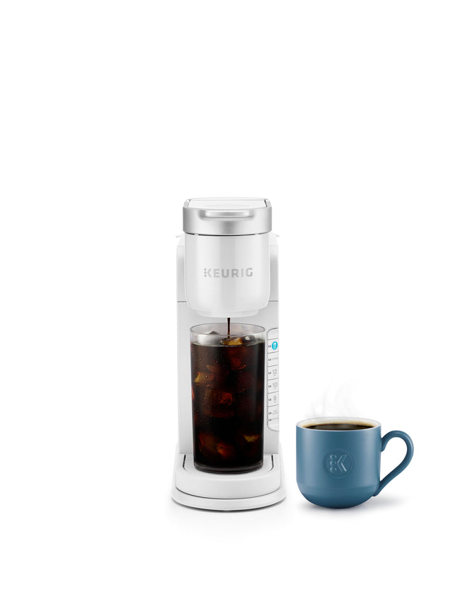 Front. Keurig - K-Iced Single Serve K-Cup Pod Coffee Maker - White.