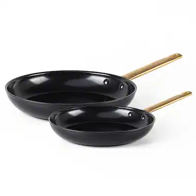 GreenPan - Reserve 2-Piece Open Frypan Set, 8-Inch & 10-Inch, /Gold