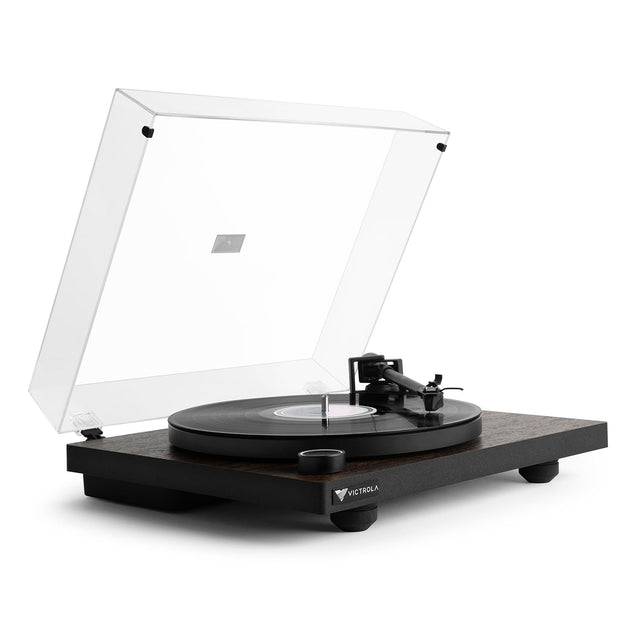 Angle. Victrola - Premiere T1 Turntable - Espresso.