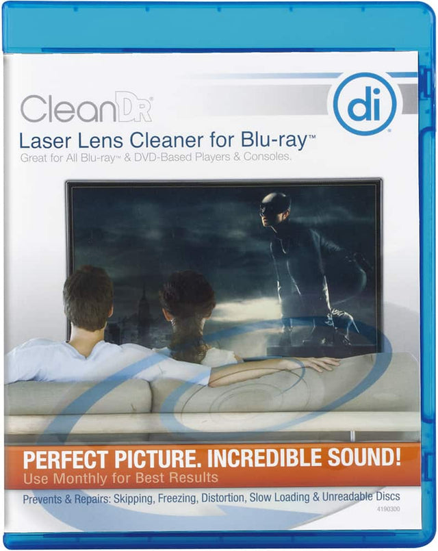 Front. Digital Innovations - CleanDr Blu-ray Laser Lens Cleaner - Blue.