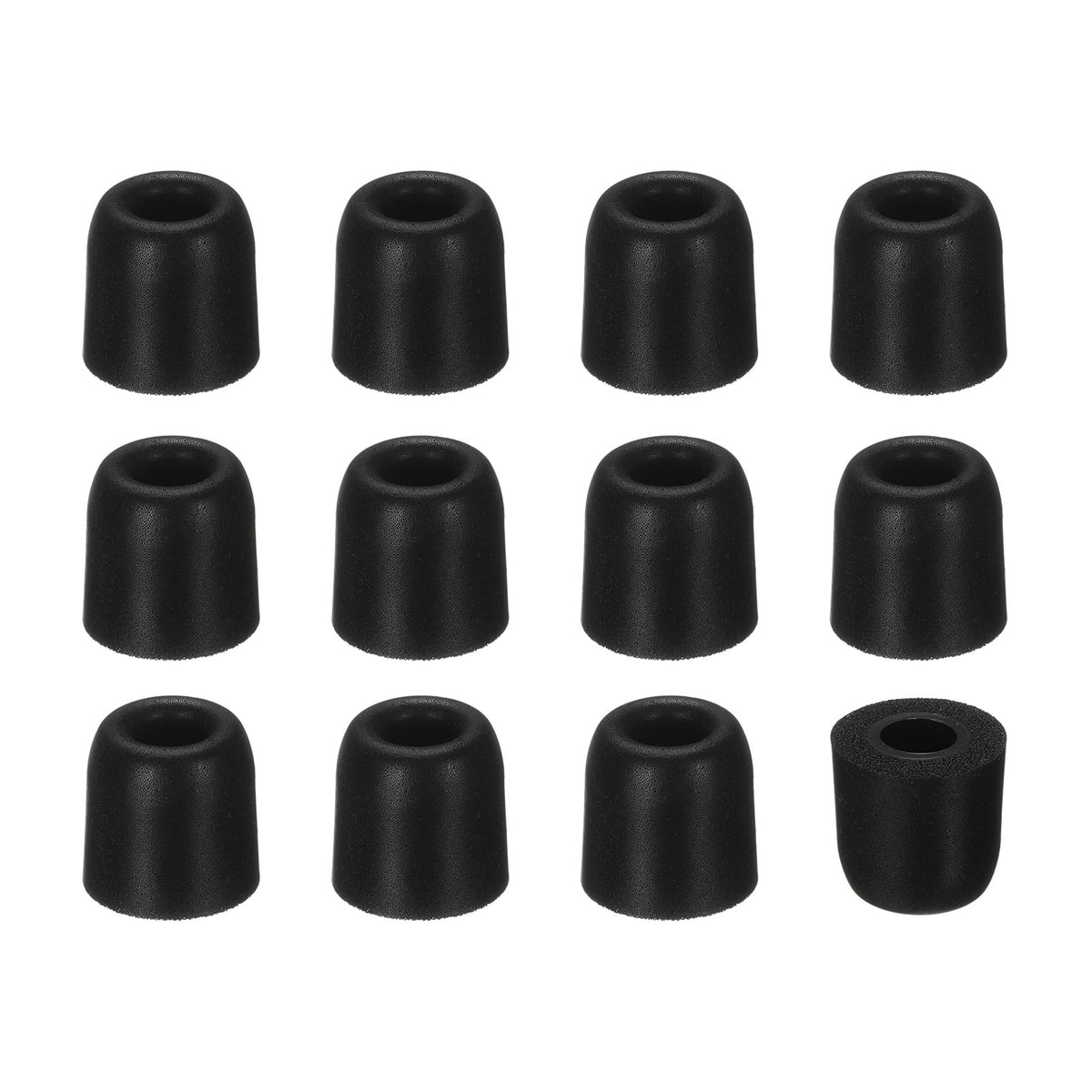 Unique Bargains - Memory Foam Earbud Tips (4.5mm/0.18"), 12pcs/6Pairs - Small, Noise Isolation, Comfort & Secure Fit for Earphones - Black