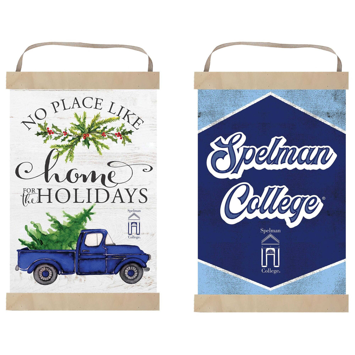 Jardine - Spelman College Jaguars 12" x 20" Reversible Banner Sign - White