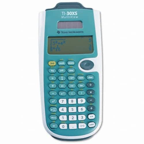Front. Texas Instruments - Scientific Calculator - Blue.