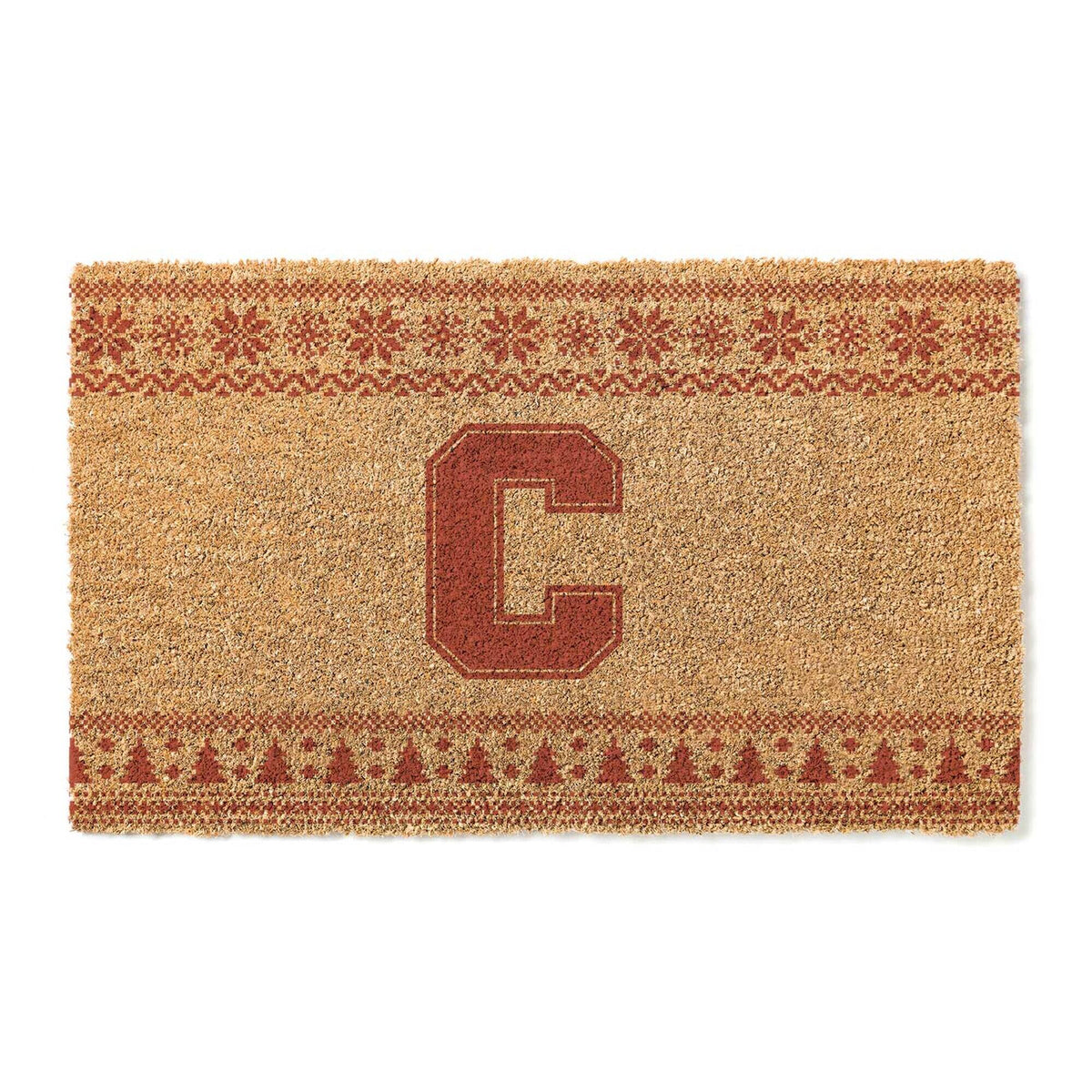 Jardine - Cornell Big Red 18" x 30" Holiday Coir Doormat - Brown