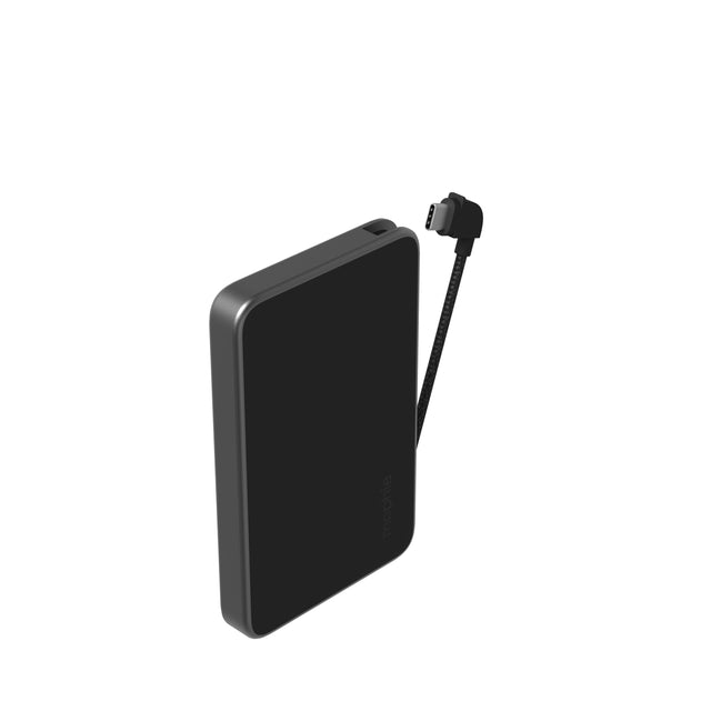 Front. mophie - powerstation plus mini 2024 5k - Black.