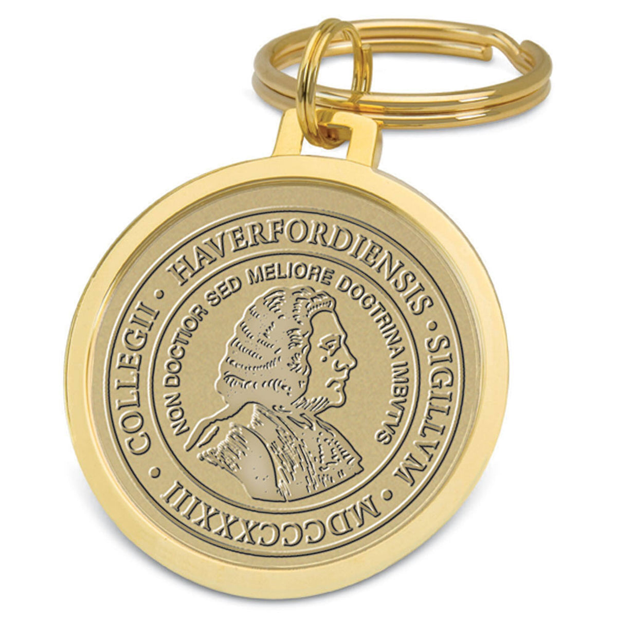 Jardine - Haverford College Split-Wire Key Ring - Gold