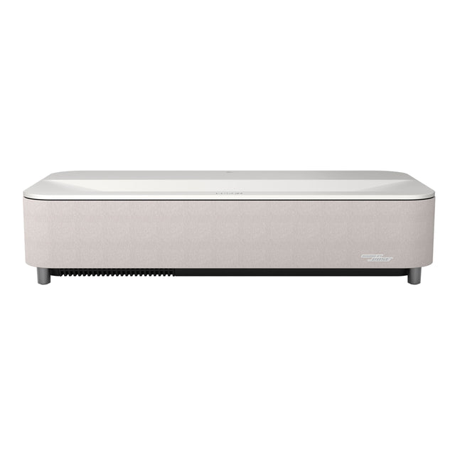 Front. Epson - Lifestudio Grand Plus 4K UST Laser Projector, 4,000 Lumens of Color and White Brightness, Sound by Bose, 3LCD, HDR - White.