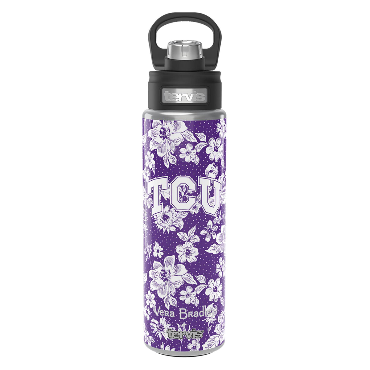 Tervis - Vera Bradley x TCU Horned Frogs 24oz. Wide Mouth Bottle with Deluxe Lid - Multicolor