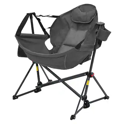 Ainfox - Oversized Camping Folding Chair, Portable Heavy Duty Swing Chair Hammock