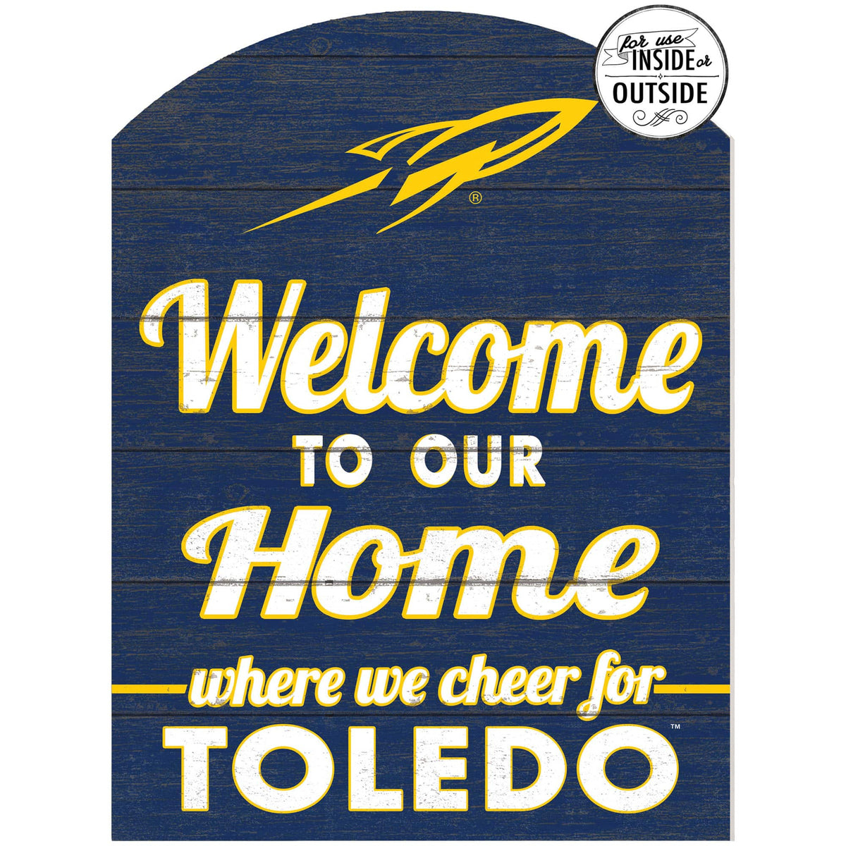 Jardine - Toledo Rockets 16'' x 22'' Marquee Sign - Navy