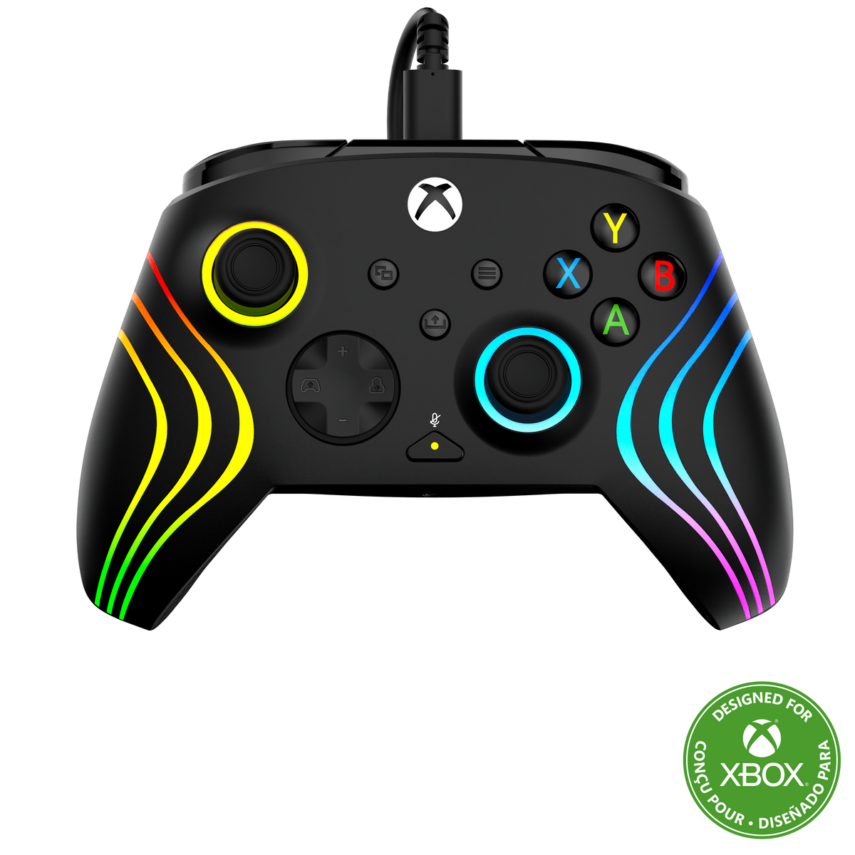 Turtle Beach - Afterglow Wave Wired RGB Gaming Controller for XBOX Series X|S, XBOX One & Windows 10/11 PC - Black