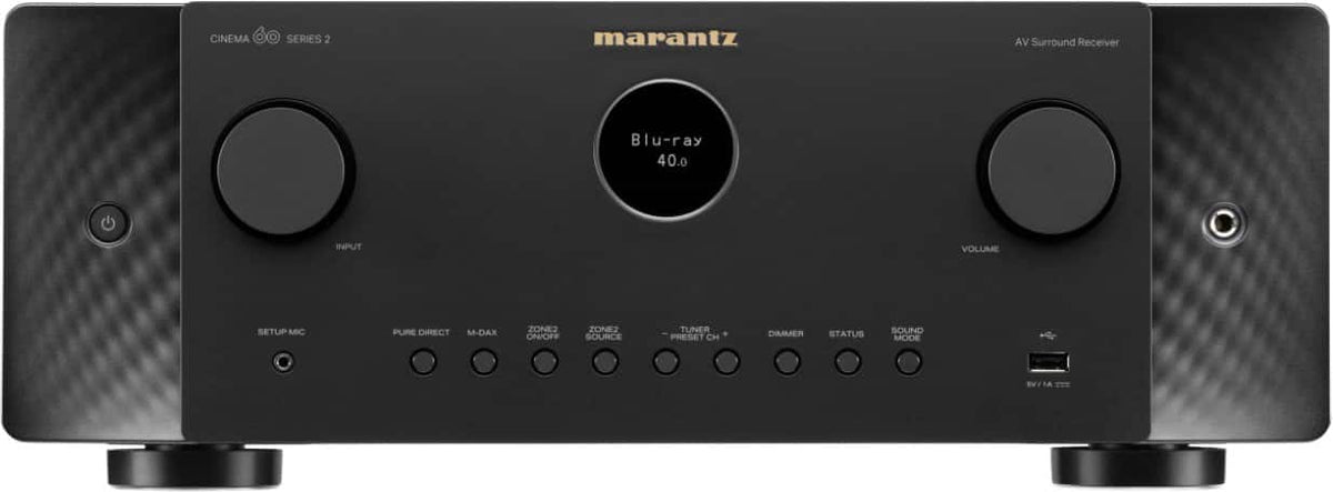 Marantz - CINEMA60 S2 100W 7.2 Channel A/V Home Theater Receiver - Black