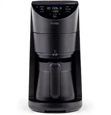 GE Profile - Grind and Brew 10-Cup and Single Serve Brewer with 6 Option Adjustable Burr Grinder