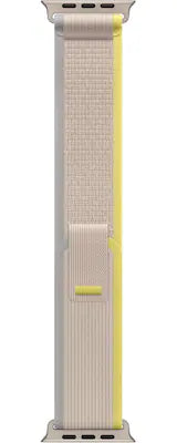 Apple - Watch Band - Trail Loop (49mm) - /Beige with Rugged Titanium Finish - S/M