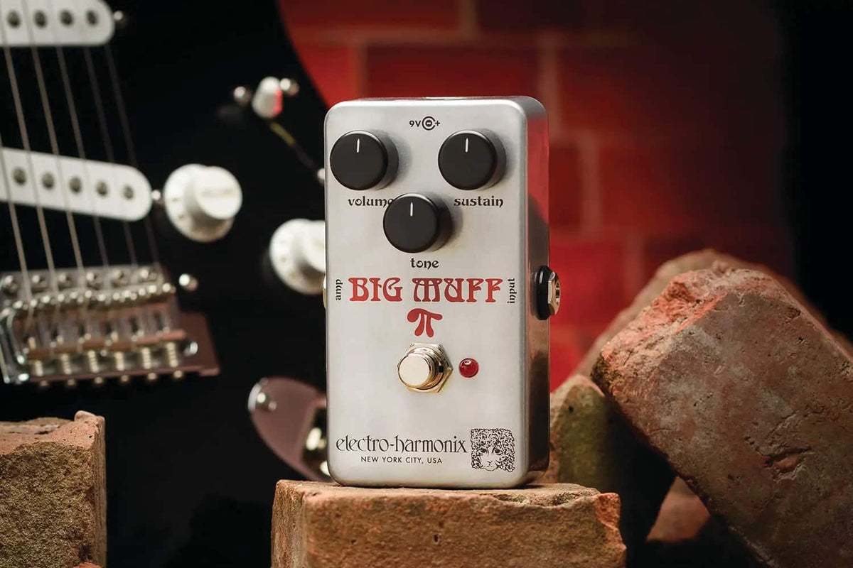 Electro-Harmonix - Rams Head Big Muff Pi Fuzz Pedal with Vintage Circuit True Bypass and Sustain Control