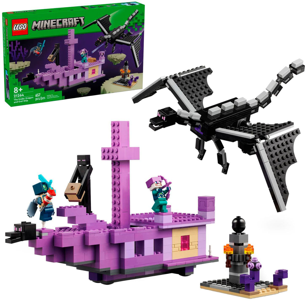 LEGO - Minecraft The Ender Dragon and End Ship Video Game Toy 21264