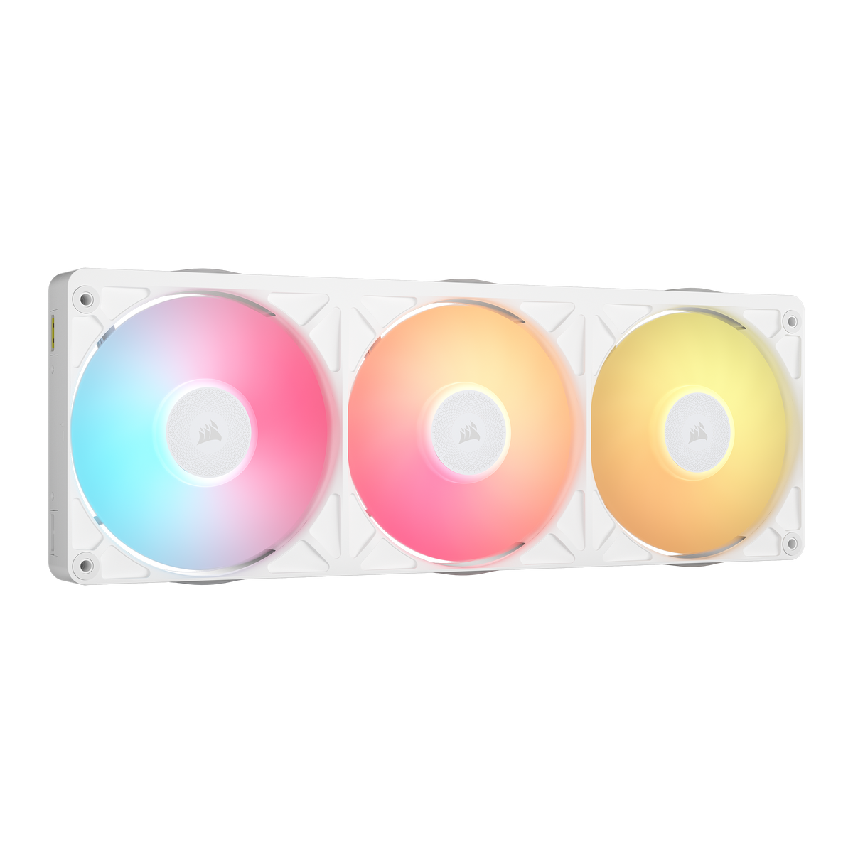 CORSAIR - iCUE LINK RX360 II Unified Frame RGB PWM Fans with iCUE LINK System Hub - White
