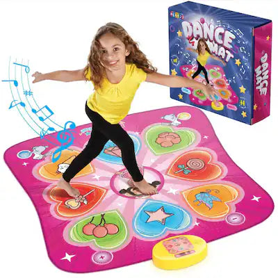 Play22 - Dance Mat for Kids with LED Lights, Adjustable Volume & 5 Challenge Levels – Play22 Electronic Music Dance Pad Ages 3-12
