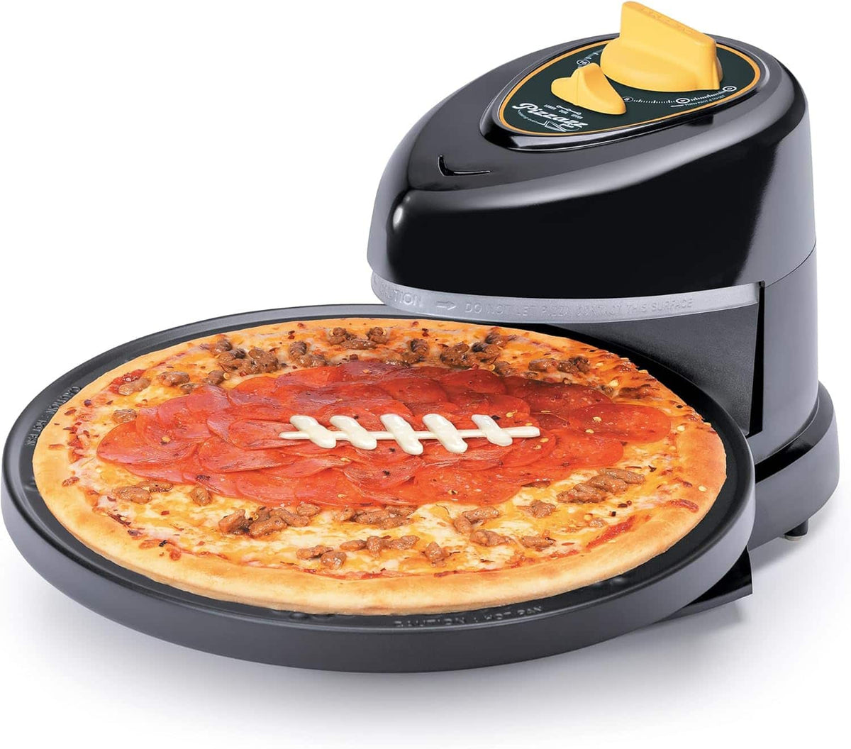 Presto - 03434 Green Gold Game Day Pizzazz Pizza Oven - Black