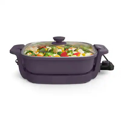 Bella - Fits-anywhere Kitchenware: 12" x 12" Make & Take Non-Stick Electric Skillet
