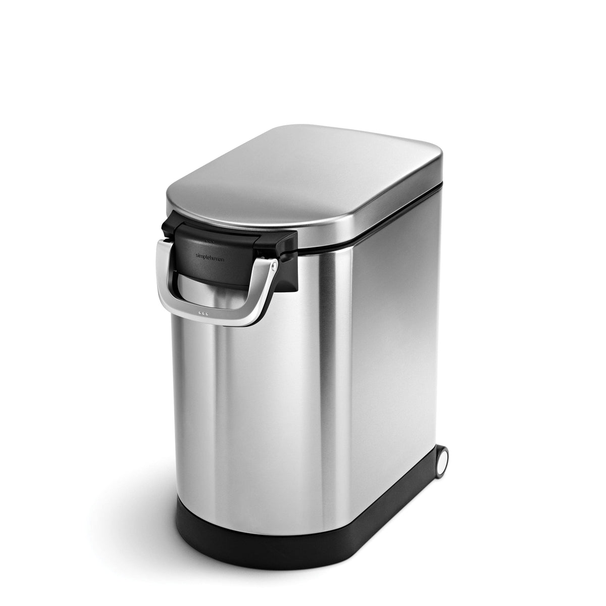 simplehuman - medium pet food can, stainless steel - Brushed