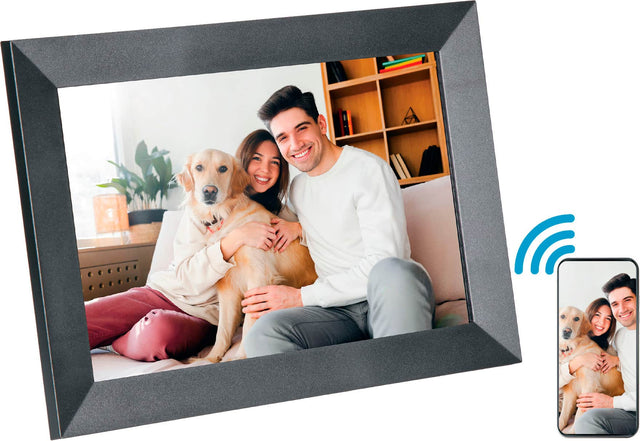 Angle. Sunpak - 10.1” Wi-Fi Touchscreen Digital Frame - Black.