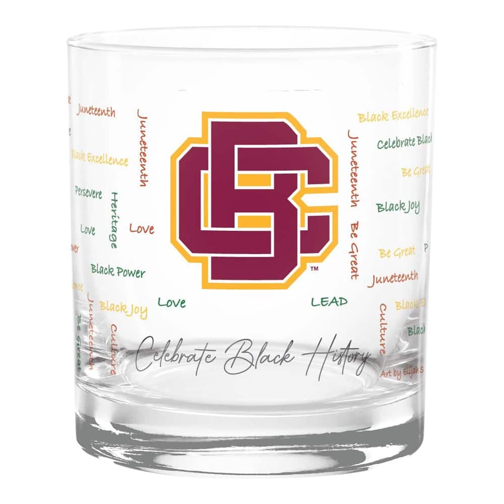 Indigo Falls - Bethune-Cookman Wildcats 14oz. Black History Month Rocks Glass - Multicolor